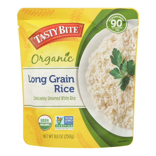 Arroz Tasty Bite - Orgánico - Grano largo - 8,8 oz - Caja de 6