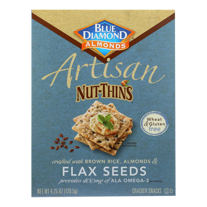 Blue Diamond - Artesion Nut Thins - Semilla de lino - Caja de 12 - 4,25 oz.