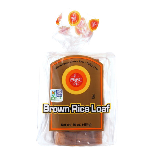 Ener-g Foods - Pan de arroz integral - 16 oz - Caja de 6