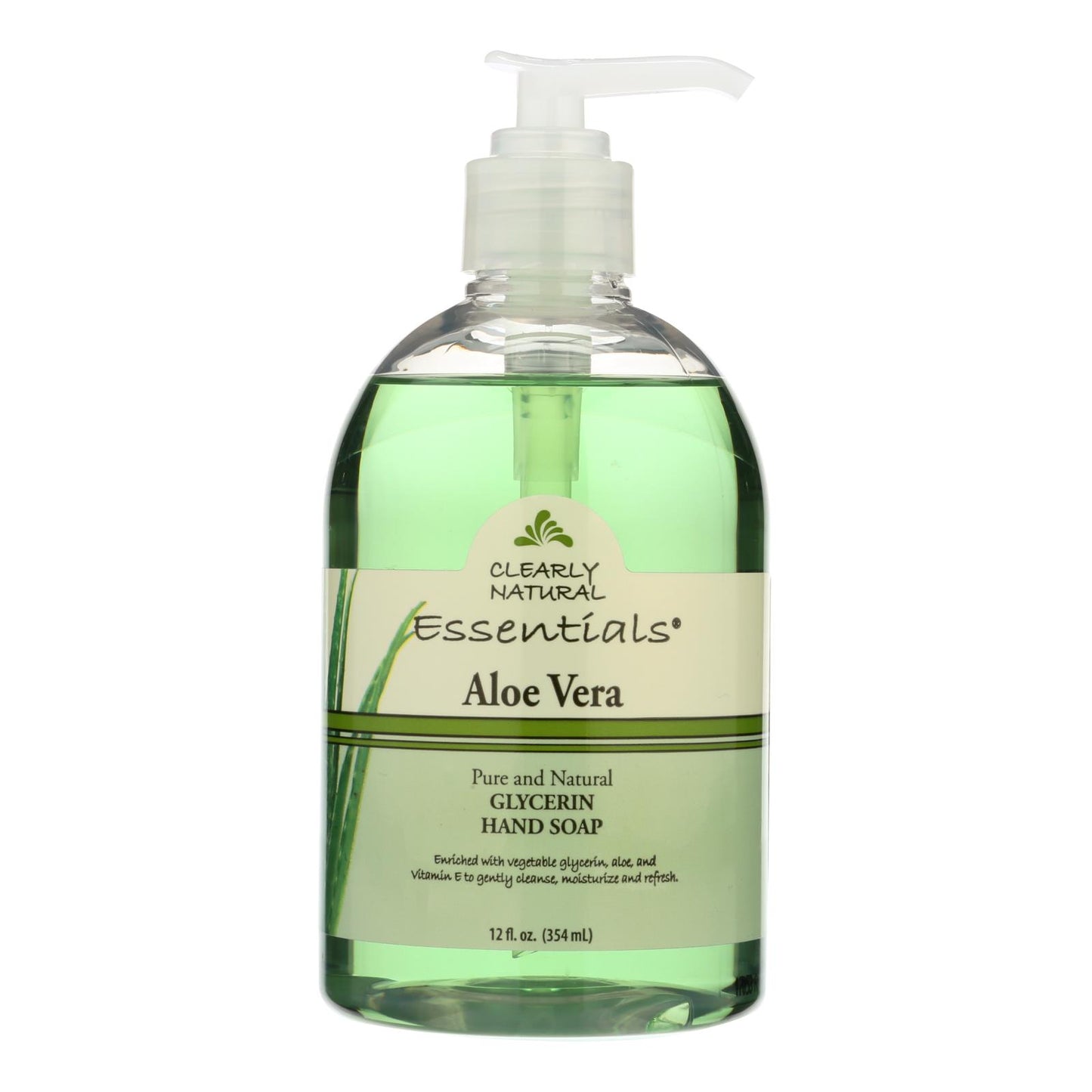 Jabón de manos de glicerina puro y natural Clearly Natural con aloe vera - 12 fl oz