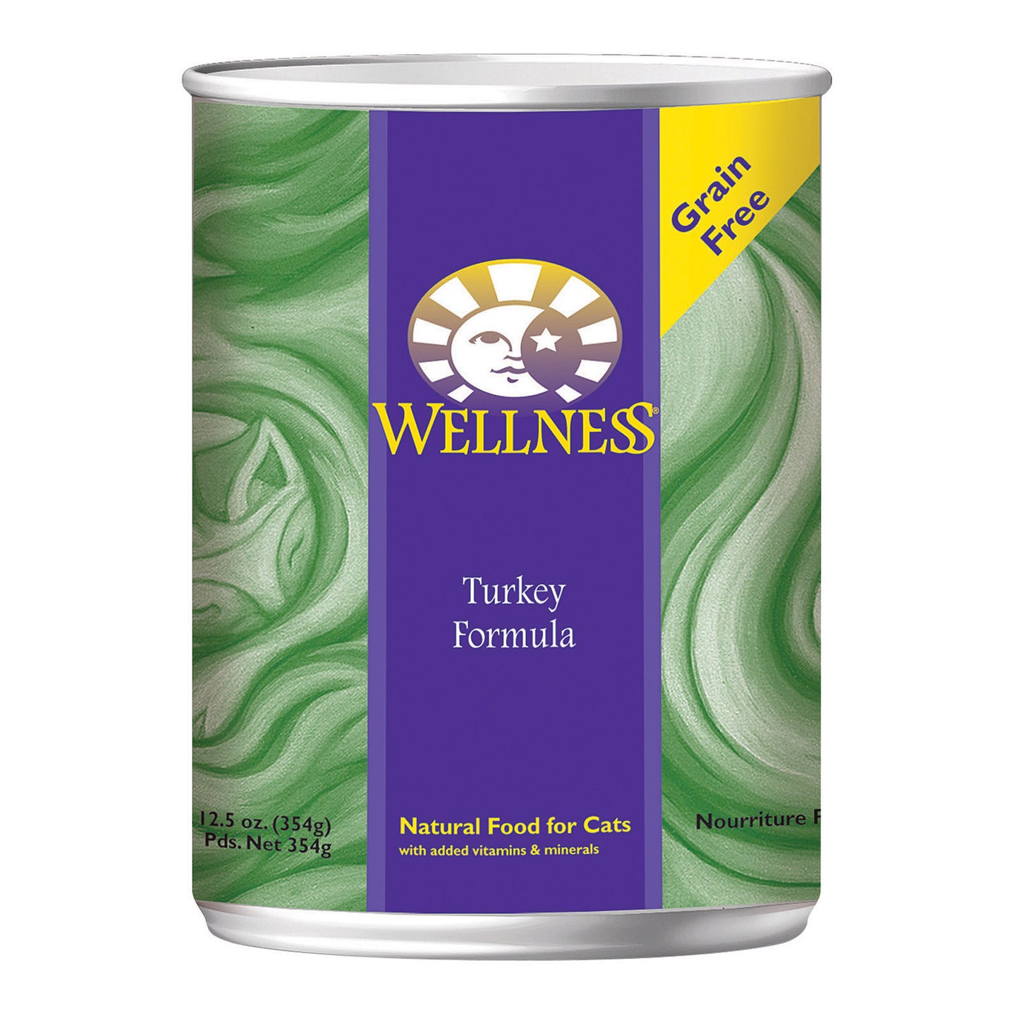 Wellness Pet Products 猫粮 - 火鸡配方 - 12 盒装 - 12.5 盎司。