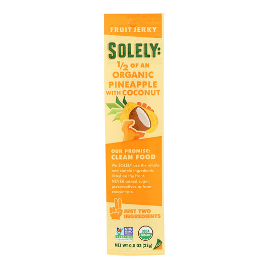 Solely Fruit - Cecina de frutas con piña y coco - Caja de 12 - 0,8 oz