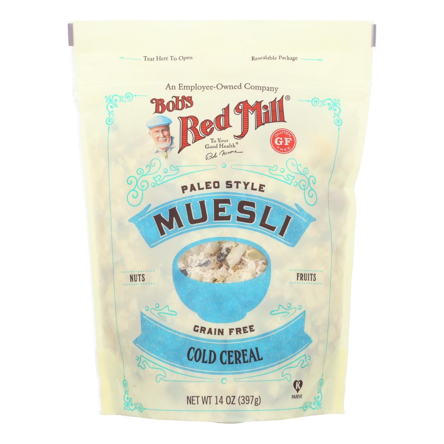 Cereales de Bob's Red Mill, muesli estilo paleo, caja de 4, 14 oz