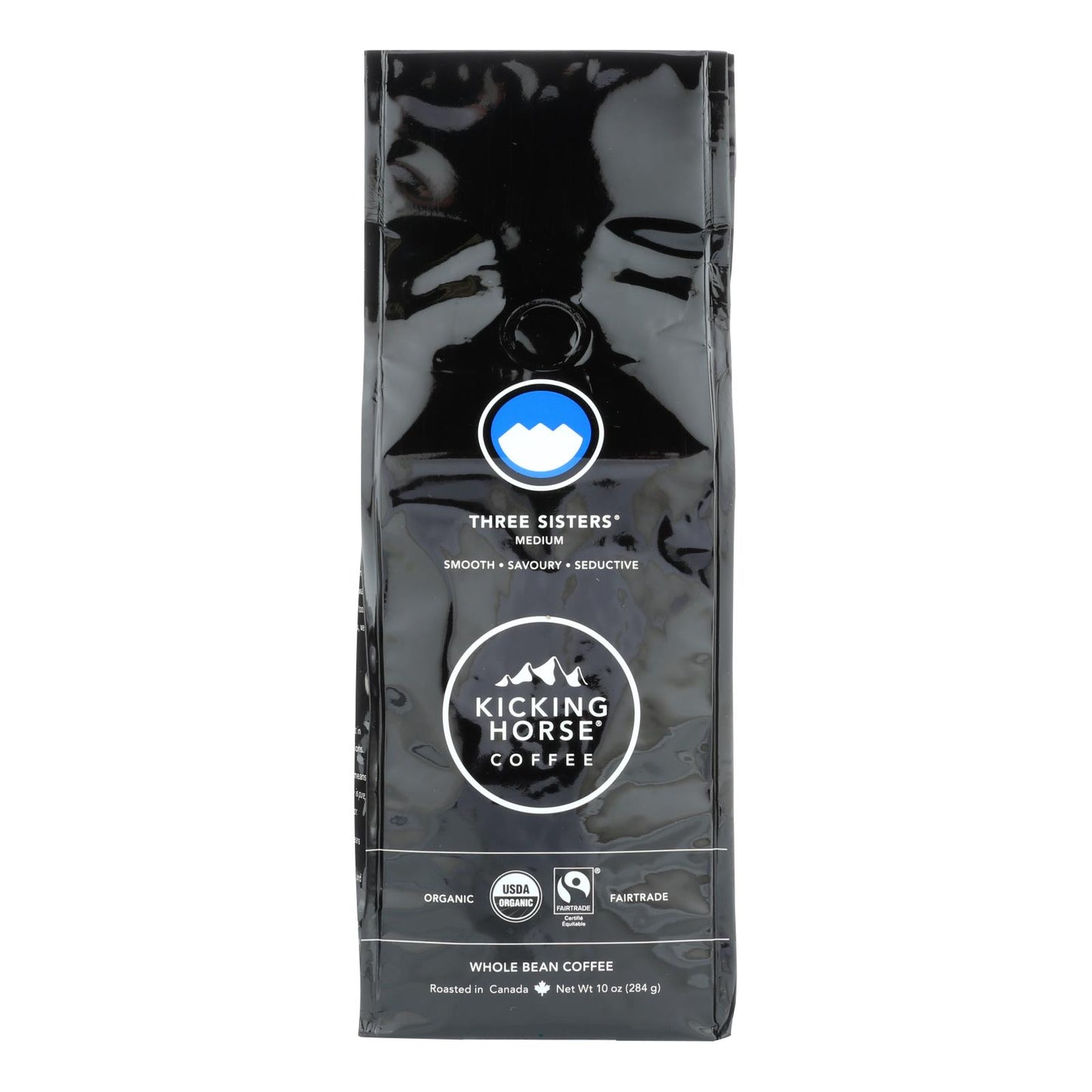 Café Kicking Horse - Orgánico - Grano entero - Three Sisters - Tostado medio - 10 oz - Caja de 6