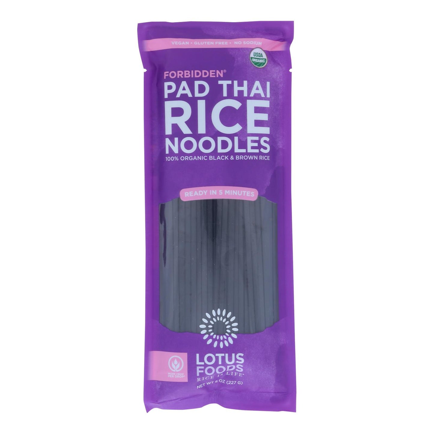 Fideos de Lotus Foods - Orgánicos - Forbidden Pad Thai - Caja de 8 - 8 oz