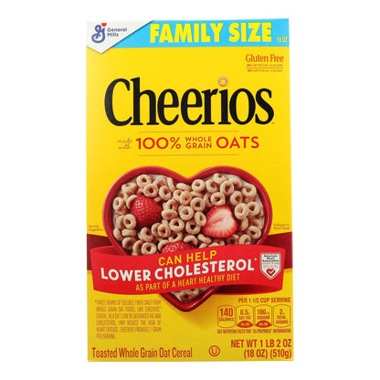 General Mills - Cheerios Oat Cereal - Case Of 10-18 Oz