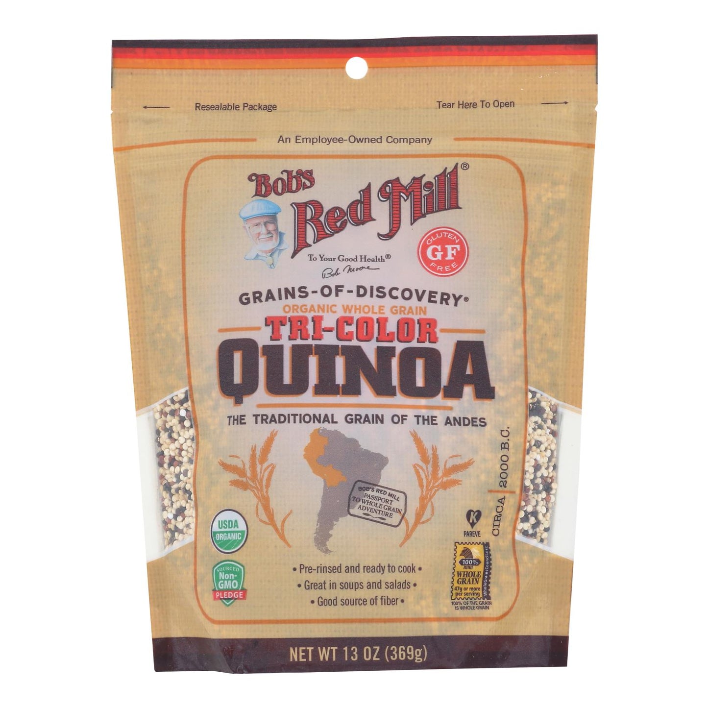 Bob's Red Mill - Quinoa tricolor - Caja de 5-13 oz