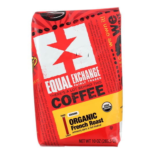 Equal Exchange 有机滴滤咖啡 - 法式烘焙 - 6 件装 - 10 盎司。