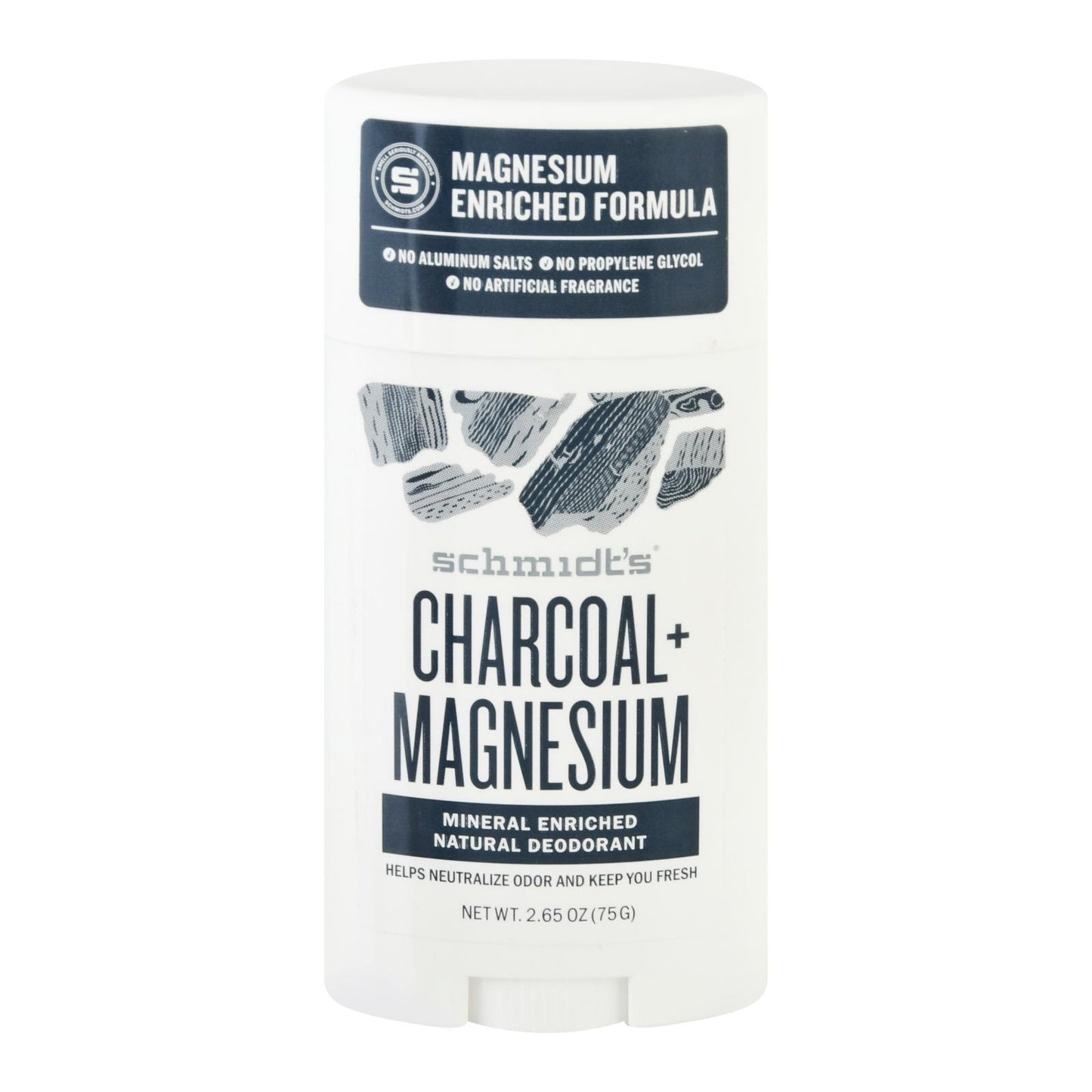 Schmidt's - Deodorant Chrcl&mag Stk - 1 Each - 2.65 Oz