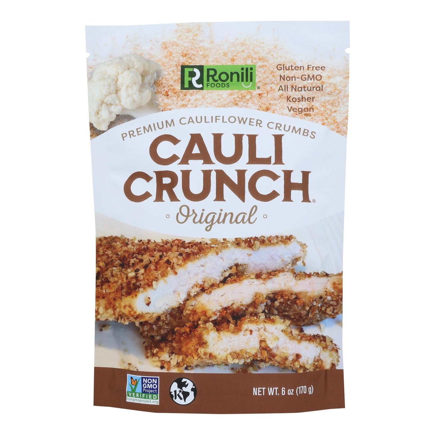 Cauli-crunch - Migas de coliflor originales - Caja de 6-6 oz