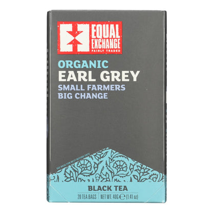 Equal Exchange Organic Earl Grey Tea - Grey Tea - Case Of 6 - 20 Bags