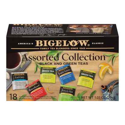 Bigelow Tea Assorted Tea - 6 Variety - Case Of 6 - 18 Bag