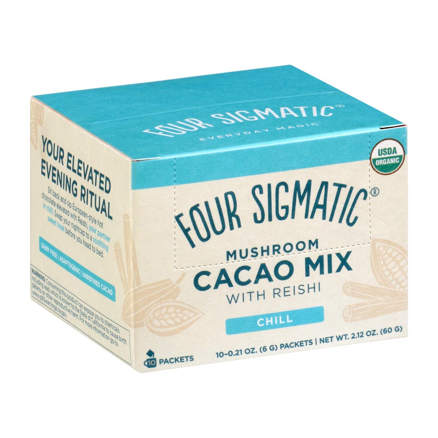 Four Sigmatic - Mezcla de cacao - Hongo reishi - 10 unidades
