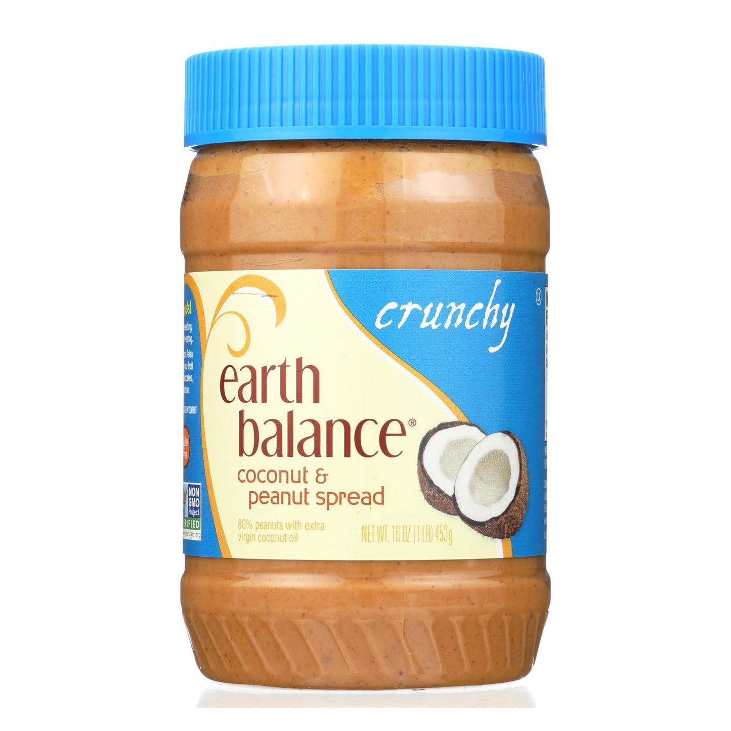 Pasta cremosa de coco y maní Earth Balance - Caja de 12 - 16 oz.