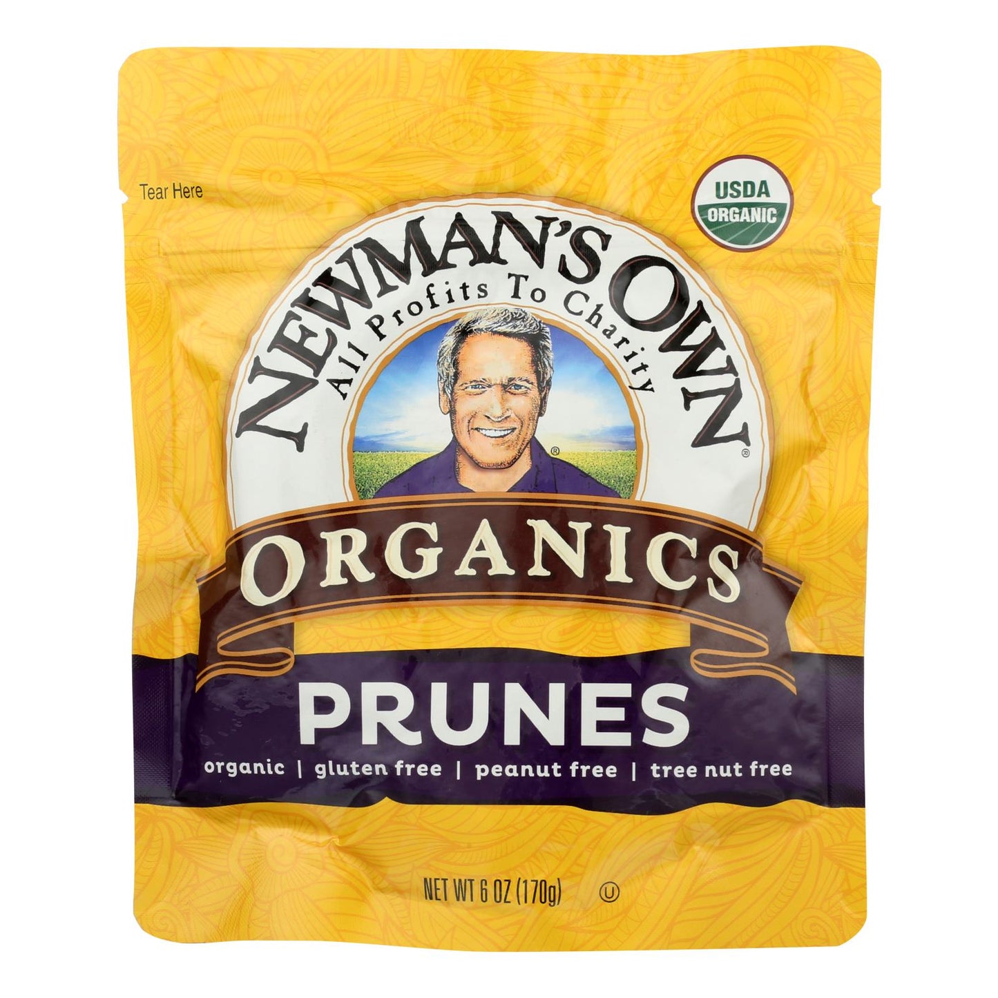 Newman's Own Organics Pitted Prunes - Organic - Case Of 12 - 6 Oz.