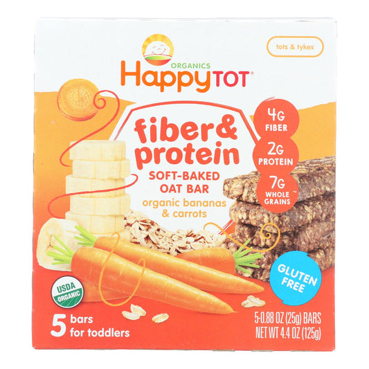 Happy Tot Happy Tot Fiber And Protein - Apple Peach Pumpkin And Cinnamon - Case Of 6 - 0.88 Oz.