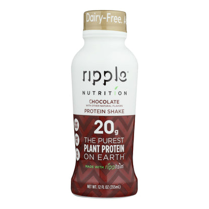 Ripple Foods Pbc - Shake Rtd Chocolate Nd - Case Of 12 - 12 Fz