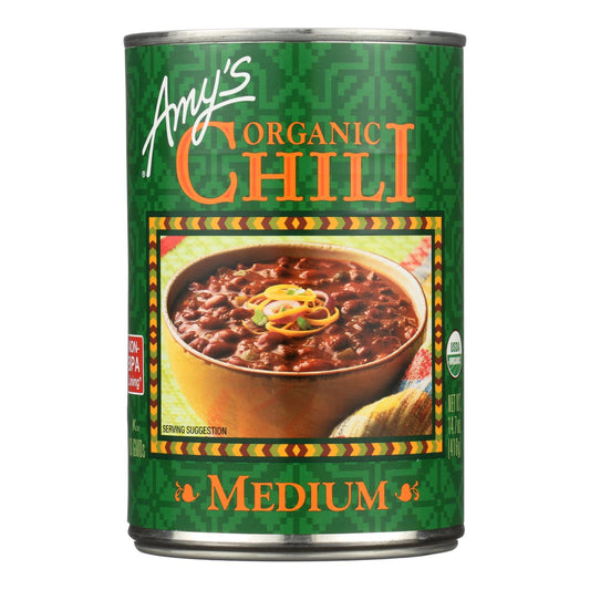 Amy's - Chile orgánico mediano - Caja de 12 - 14,7 oz