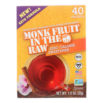 Monk Fruit In The Raw - Swtnr Mnk Fruit N Rw Keto - Case Of 8-40 Pkt