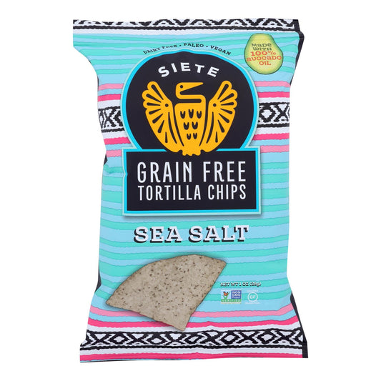 Siete - Tort Chip Sea Salt Green Free - Case Of 24 - 1 Oz