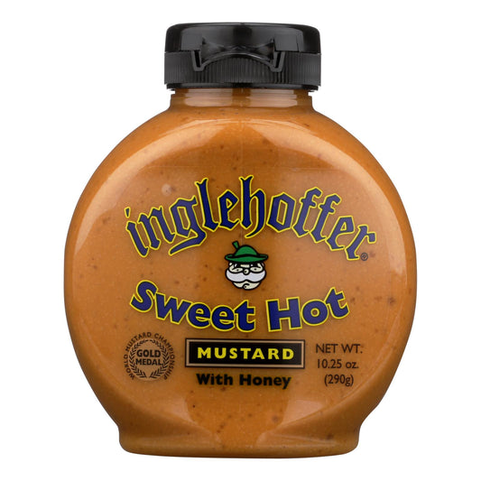 Inglehoffer - Mostaza - Dulce y picante - 10,25 oz - Caja de 6