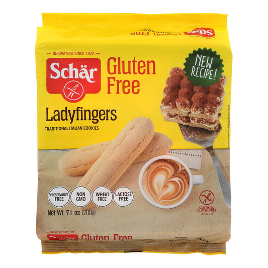 Schar - Galletas Ladyfingers sin gluten - Caja de 6 - 7.1 oz