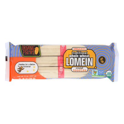 Fideos orientales tradicionales de trigo integral Lomein de Organic Planet - Caja de 12 - 8 oz.