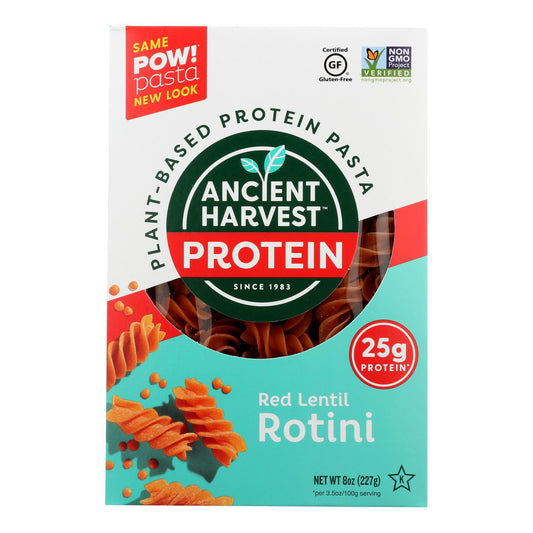 Ancient Harvest Pasta - Supergrain - Red Lentil And Quinoa Rotelle - Gluten Free - 8 Oz - Case Of 6