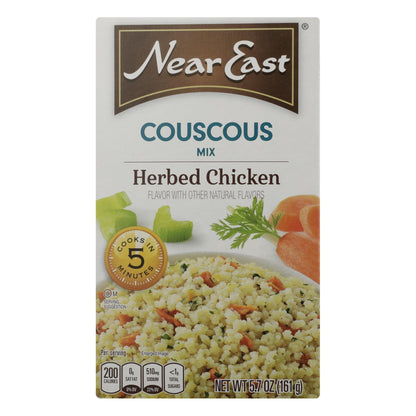 Mezcla de cuscús de Near East - Pollo con hierbas - Caja de 12 - 5,7 oz.