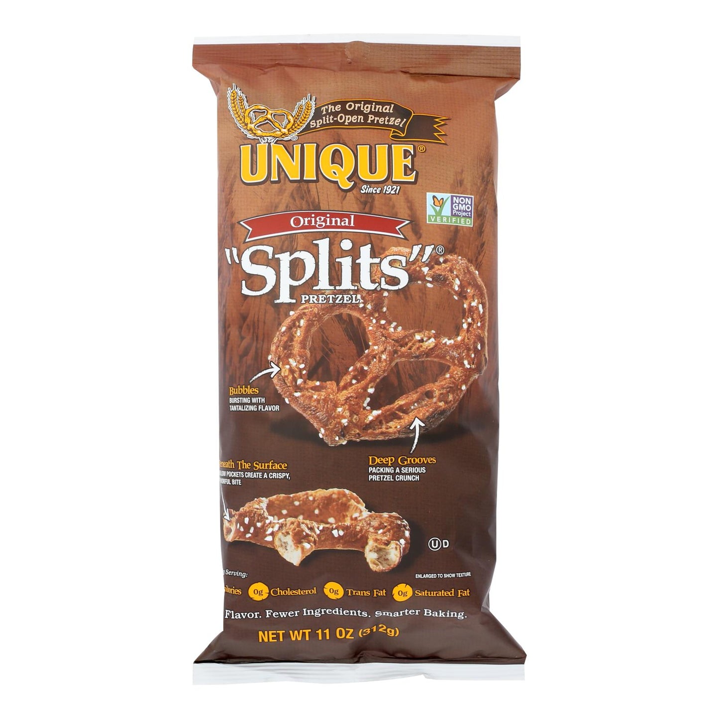 Pretzels únicos - Pretzel Splits - Original - Caja de 12 - 11 oz.