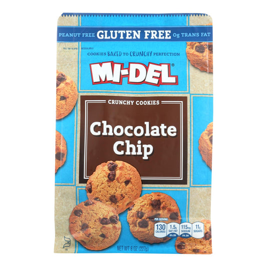 Mi-del's Gluten-free Chocolate Chip Crunchy Cookies  - Case Of 8 - 8 Oz