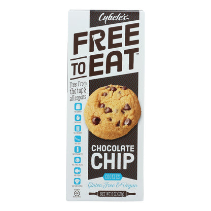 Cybel's Free To Eat Chocolate Chip Cookies - Case Of 6 - 6 Oz.