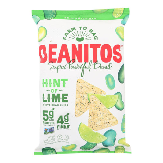 Beanitos - Chips de frijoles blancos - Toque de lima - Caja de 6 - 5 oz.