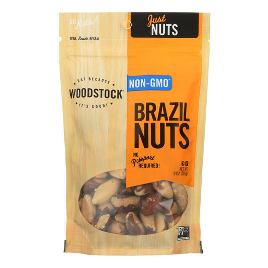 Woodstock Non-gmo Brazil Nuts - Case Of 8 - 9 Oz