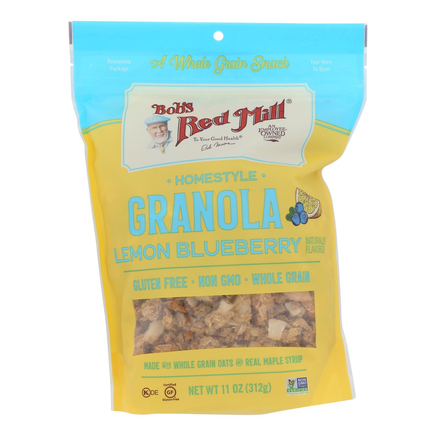 Bob's Red Mill - Granola Lemon Blueberry - Case Of 6 - 11 Oz