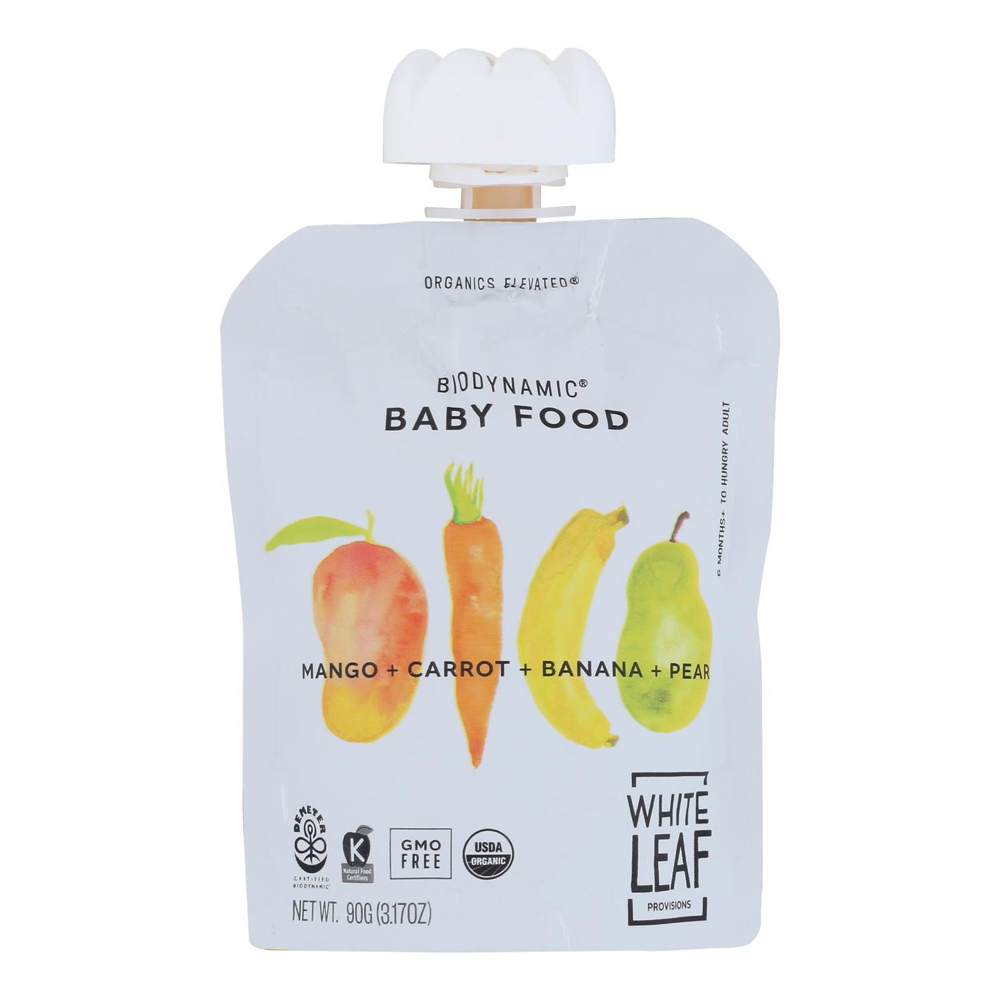 White Leaf Provisions - Alimento para bebés Mango Crt Pr Bn - Caja de 6 - 3,17 oz