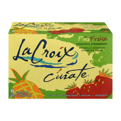 Agua con gas Lacroix - Pina Fraise - Caja de 3 - 12 fl oz.