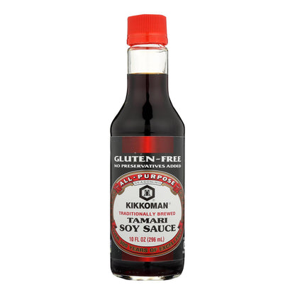 Kikkoman Tamari Soy Sauce - Naturally Brewed - Case Of 6 - 10 Fl Oz