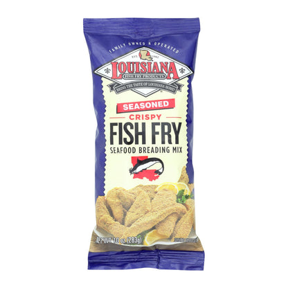 La Fish Fry Seasoned Crispy - Breading Mix - Case Of 12 - 10 Oz.