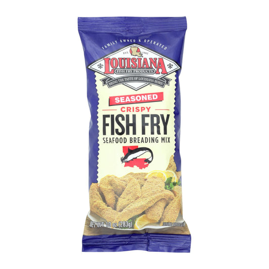 La Fish Fry Seasoned Crispy - Mezcla para empanizar - Caja de 12 - 10 oz.