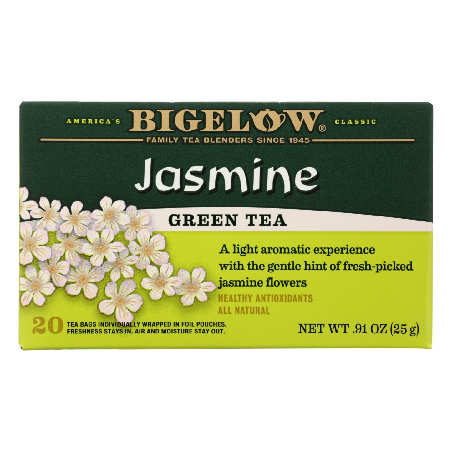 Té verde Bigelow Tea - Jazmín - Caja de 6 - 20 bolsas