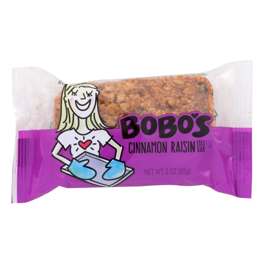 Bobo's Oat Bars - All Natural - Cinnamon Raisin - 3 Oz Bars - Case Of 12