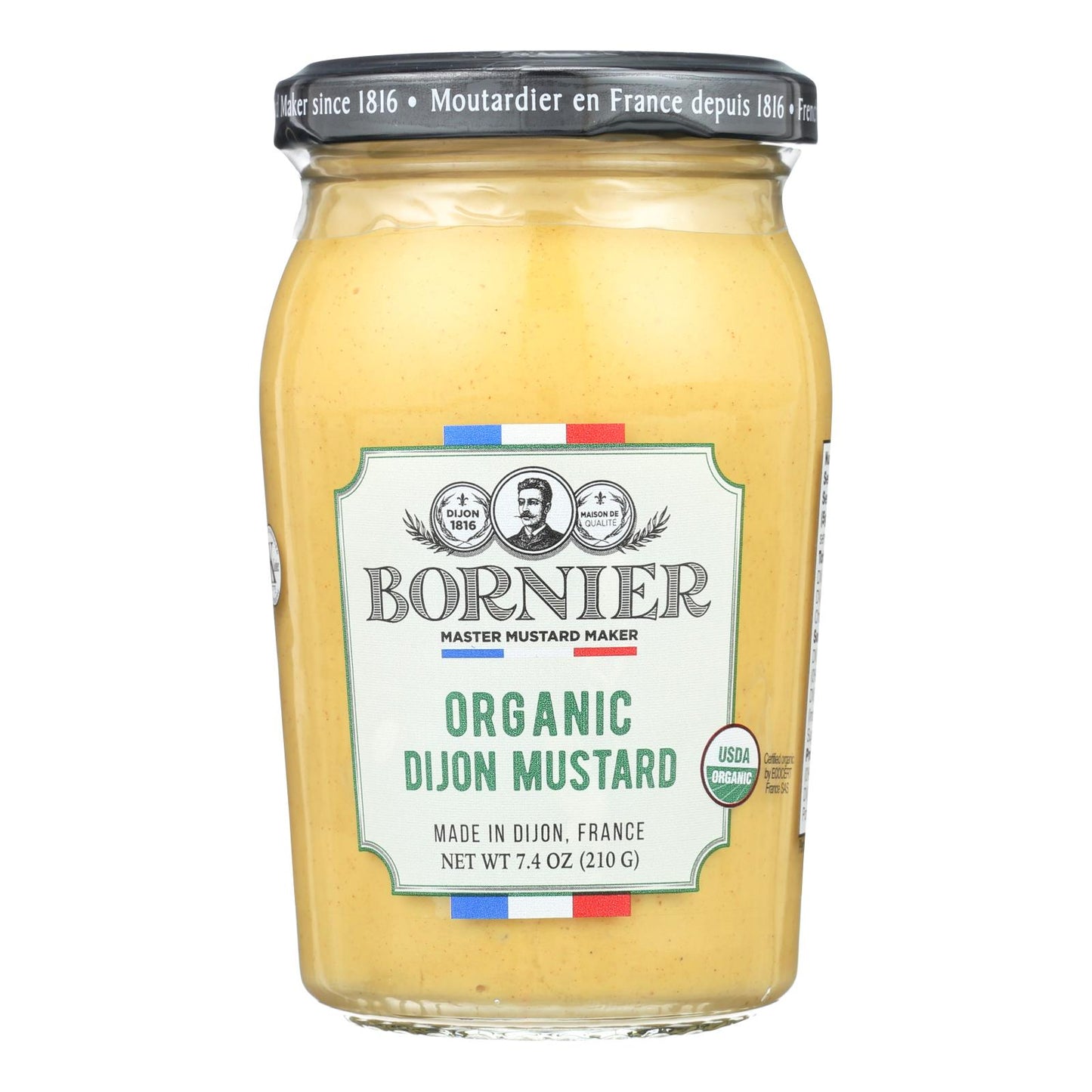 Bornier - Mostaza - Dijon Orgánica - Caja De 6 - 7.4 Oz