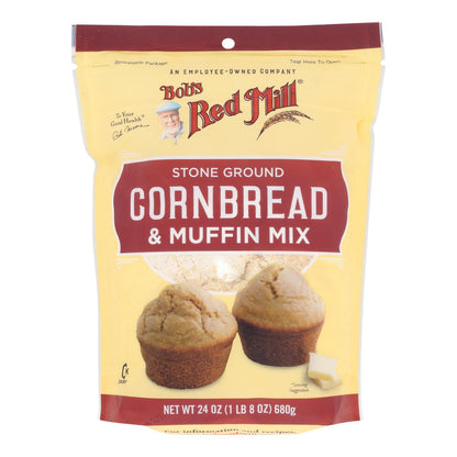 Bob's Red Mill - Pan de maíz y panecillos mixtos - Caja de 4 - 24 oz