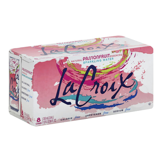 Lacroix - Agua con gas - Passn Fruit - Caja de 3 - 8/12 Fl Oz.