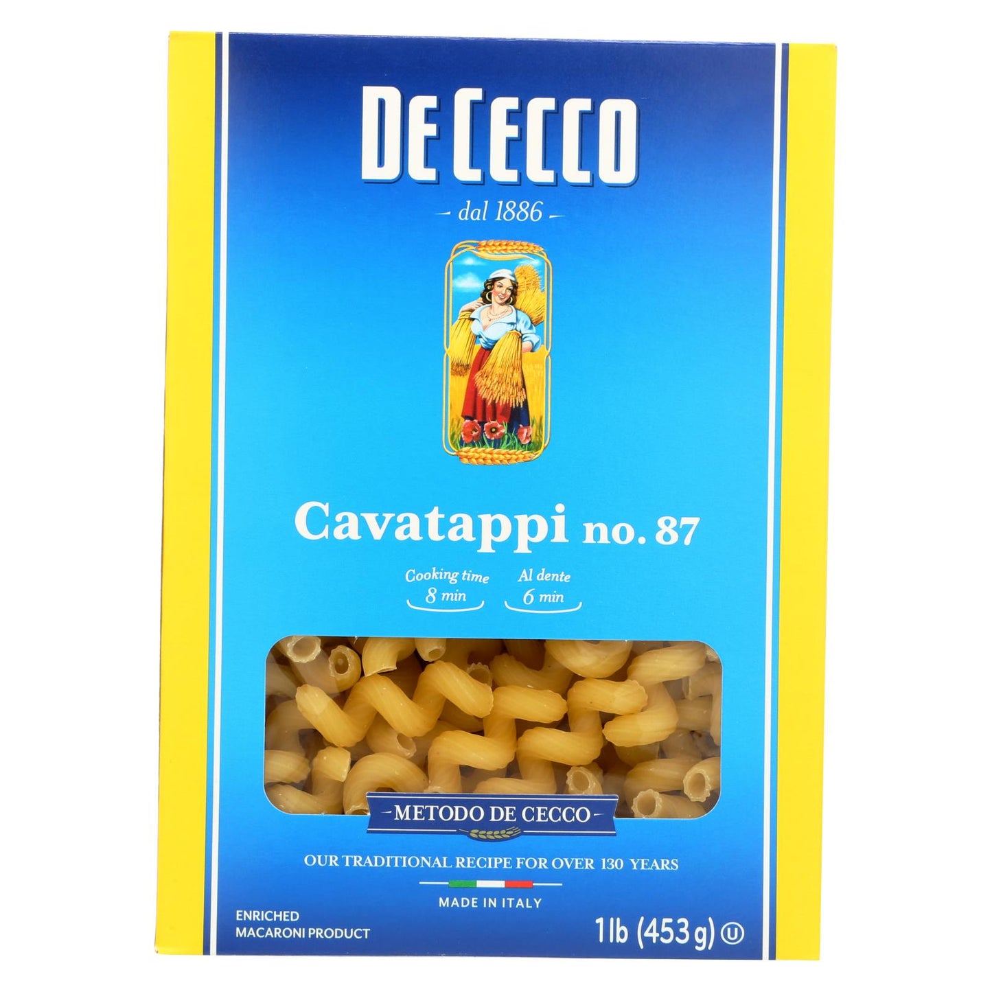 Pasta De Cecco - Pasta - Cavatappi - Caja De 12 - 16 Oz