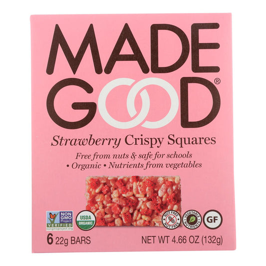 Made Good - Pajitas cuadradas crujientes - Caja de 6 - 4,68 oz