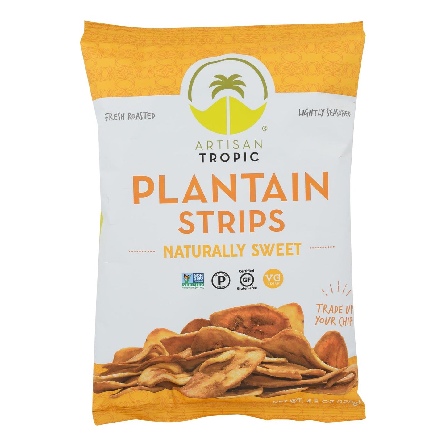 Tiras de plátano tropical artesanales - Naturalmente dulces - Caja de 12 - 4.5 oz.