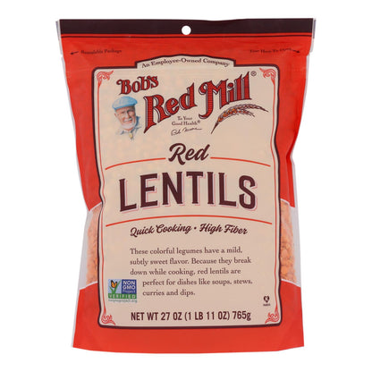 Bob's Red Mill - Frijoles y lentejas rojas - Caja de 4 - 27 oz