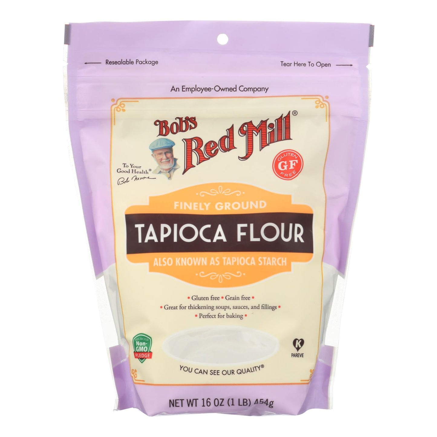 Bob's Red Mill - Harina de tapioca - Caja de 4 - 16 oz